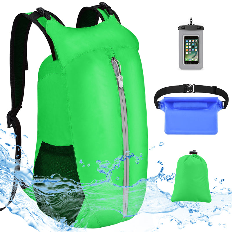Load image into Gallery viewer, 20L Waterproof Backpack Roll Top Dry Bag Set for Kayaking Boating
