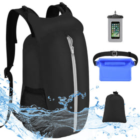 20L Waterproof Backpack Roll Top Dry Bag Set for Kayaking Boating