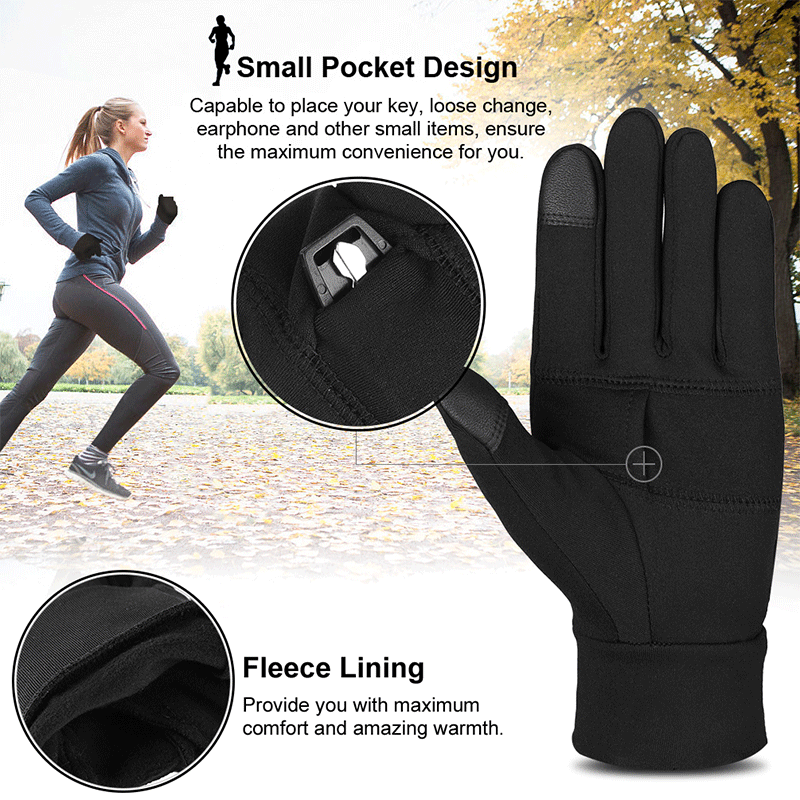 Load image into Gallery viewer, Atarni Adults Warm Gloves Winter Touch Screen Mittens

