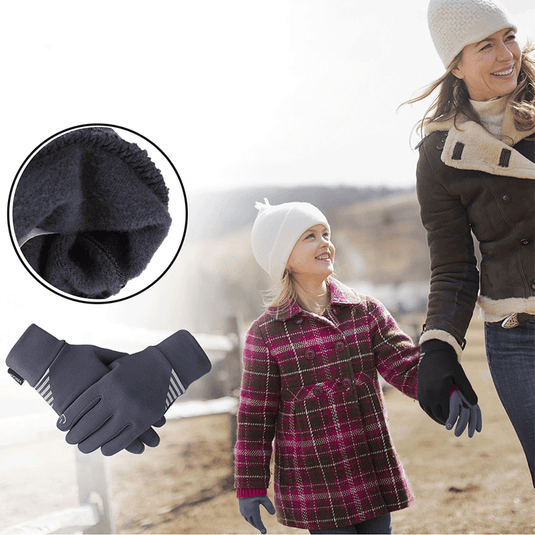 Kids Mittens Cycling Anti-Slip Gloves Aged 4-12 Touch Screen Winter Skiing Toddler Gloves