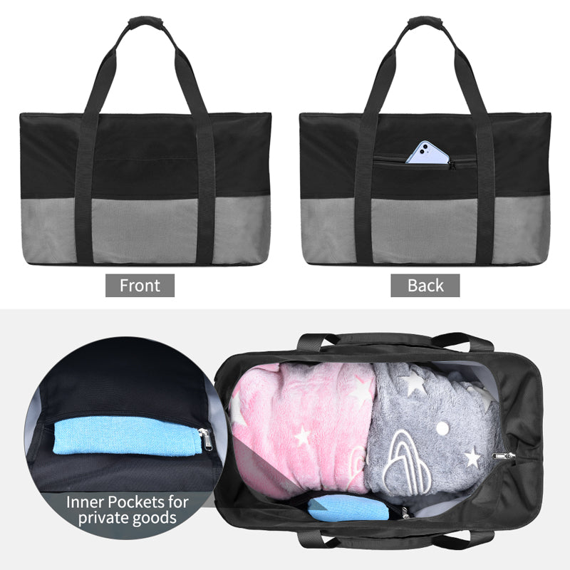 Load image into Gallery viewer, Multiple Pockets Beach Nylon Tote Bag for Waterproof Sandproof
