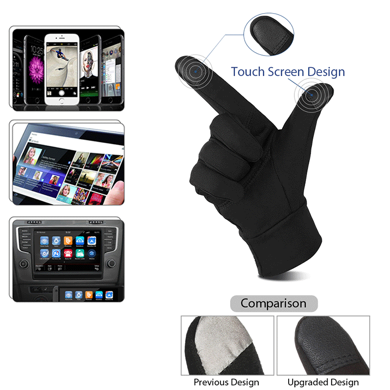 Load image into Gallery viewer, Atarni Adults Warm Gloves Winter Touch Screen Mittens
